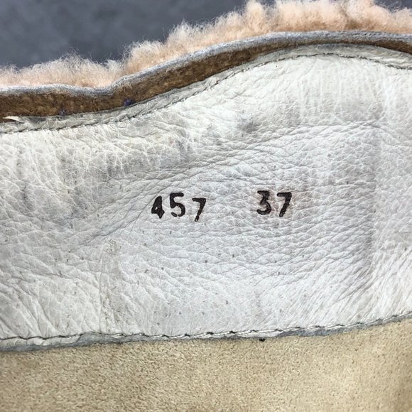 El Natura Lista Heeled Leather Shearling Boot, Black, EU 37 Women's 7 - Picture 9 of 9